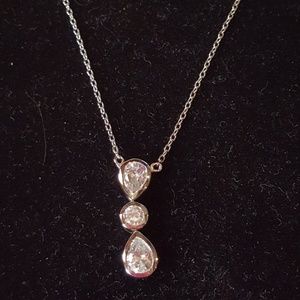 Tear Drop Made In Italy Necklace - 16"